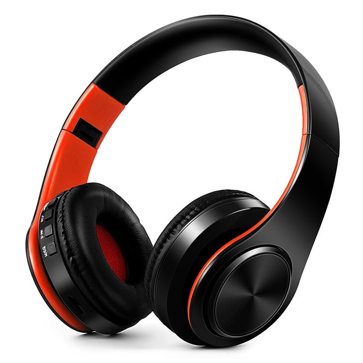 Tourya B7 Casque sans fil Bluetooth pliable avec microphone, B7 (Noir Rouge), B7 (Noir Bleu)
