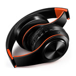 Tourya B7 Casque sans fil Bluetooth pliable avec microphone, B7 (Noir Rouge), B7 (Noir Bleu)