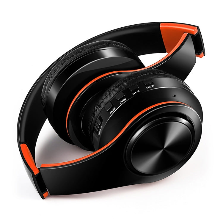 Tourya B7 Casque sans fil Bluetooth pliable avec microphone, B7 (Noir Rouge), B7 (Noir Bleu)