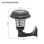 Lampe Solaire LED Anti-Moustique, Anti-Insectes, Anti-Nuisibles UV pour Extérieur, Jardin, Pelouse, Paysage