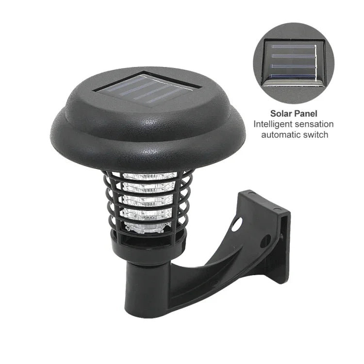 Lampe Solaire LED Anti-Moustique, Anti-Insectes, Anti-Nuisibles UV pour Extérieur, Jardin, Pelouse, Paysage