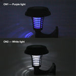 Lampe Solaire LED Anti-Moustique, Anti-Insectes, Anti-Nuisibles UV pour Extérieur, Jardin, Pelouse, Paysage