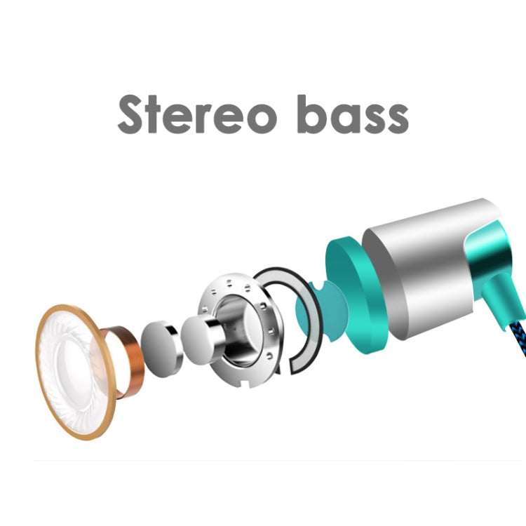 Écouteurs Filaire Métal Super Bass Casque Audio Intra-Auriculaire Sport avec Micro pour Xiaomi Samsung Huawei