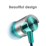 Écouteurs Filaire Métal Super Bass Casque Audio Intra-Auriculaire Sport avec Micro pour Xiaomi Samsung Huawei