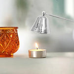Masque de bougie en argent chromé brillant, éteignoir de bougie, bougie parfumée, accessoires pour bougies, masque de bougie