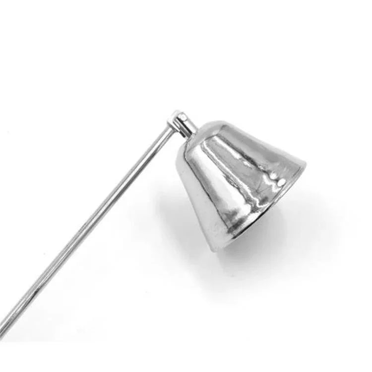 Masque de bougie en argent chromé brillant, éteignoir de bougie, bougie parfumée, accessoires pour bougies, masque de bougie