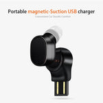 Casque Bluetooth LESIRI X12 Mini écouteur sans fil portable USB magnétique Casque de sport pour iPhone