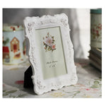 Décoration de maison style pastoral Cadre photo sculpté rose, Cadre photo sculpté
