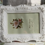 Décoration de maison style pastoral Cadre photo sculpté rose, Cadre photo sculpté