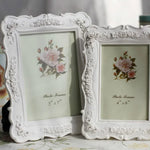 Décoration de maison style pastoral Cadre photo sculpté rose, Cadre photo sculpté