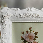 Décoration de maison style pastoral Cadre photo sculpté rose, Cadre photo sculpté