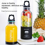 Multifunctional Juicer Rotatory Extractor Cup Portable USB Charge Juicer Blender with 6 Blades, Black, Pink, Blue