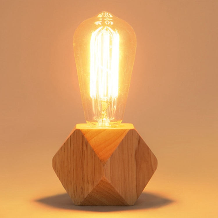 Veilleuse à LED en bois massif, lampe de chevet moderne et minimaliste pour chambre, petite lampe de table sans ampoules LED, prise EU