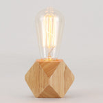 Veilleuse à LED en bois massif, lampe de chevet moderne et minimaliste pour chambre, petite lampe de table sans ampoules LED, prise EU
