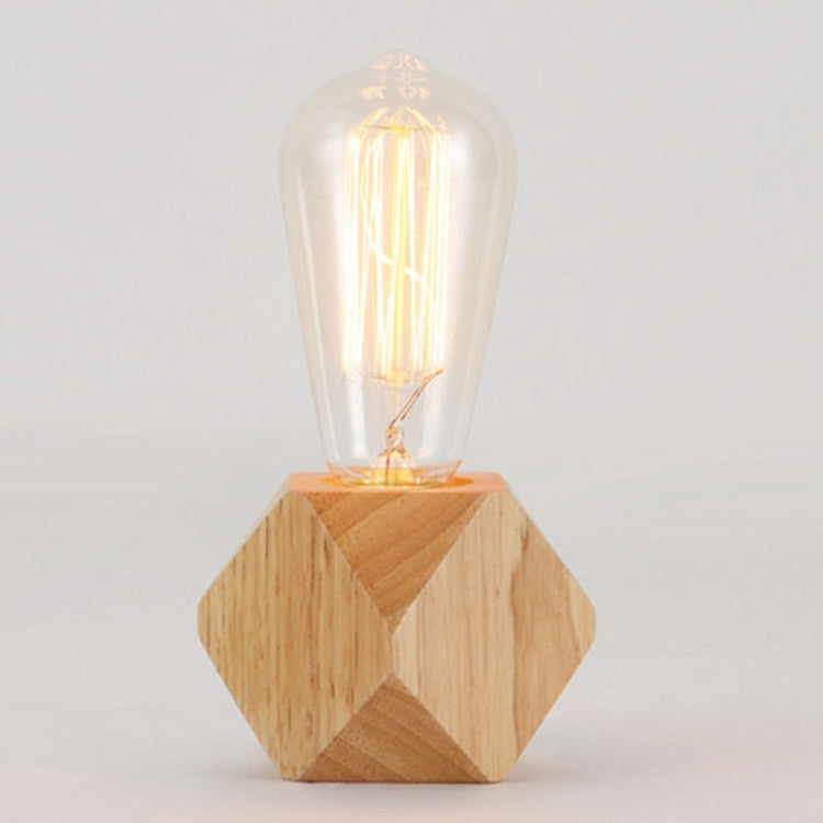 Veilleuse à LED en bois massif, lampe de chevet moderne et minimaliste pour chambre, petite lampe de table sans ampoules LED, prise EU