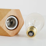 Veilleuse à LED en bois massif, lampe de chevet moderne et minimaliste pour chambre, petite lampe de table sans ampoules LED, prise EU