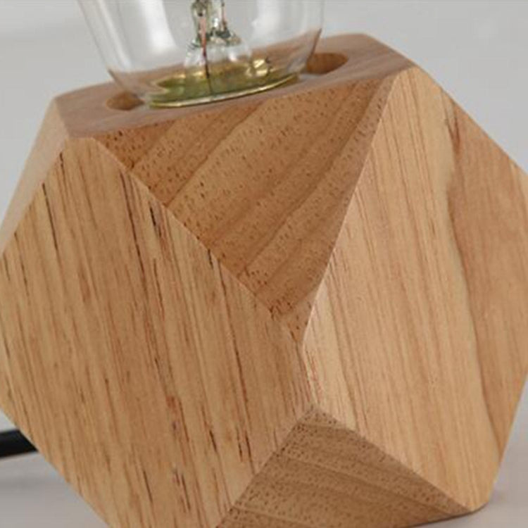 Veilleuse à LED en bois massif, lampe de chevet moderne et minimaliste pour chambre, petite lampe de table sans ampoules LED, prise EU