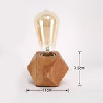 Veilleuse à LED en bois massif, lampe de chevet moderne et minimaliste pour chambre, petite lampe de table sans ampoules LED, prise EU