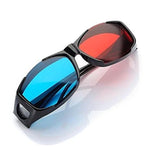 Lunettes 3D rouge bleu Anaglyphe Lunettes 3D à monture pour vision stéréoscopique de jeux et films Lunettes dimensionnelles en plastique, rouge bleu