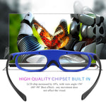 Lunettes 3D DLP à obturateur actif à batterie universelle 96-144Hz pour projecteur de cinéma maison XGIMI Optoma Acer Viewsonic TV 3D