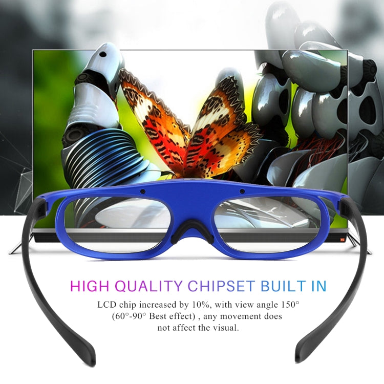 Lunettes 3D DLP à obturateur actif à batterie universelle 96-144Hz pour projecteur de cinéma maison XGIMI Optoma Acer Viewsonic TV 3D