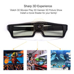 Lunettes 3D actives DLP-Link pour projecteurs BenQ Z4/H1/G1/P1 LG, NUTS, Acer, Optoma DLP-LINK