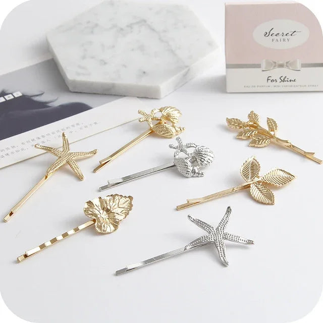 2 pinces à cheveux, le meilleur cadeau pour femme, épingle à cheveux brillante, accessoires de coiffure simples
