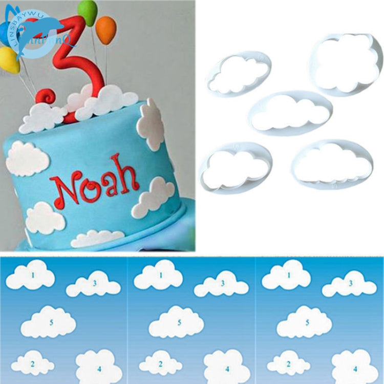 10 moules à gâteau en forme de nuage pour décoration de gâteaux, emporte-pièces, forme de nuage