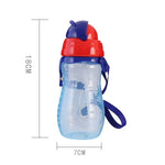 Biberon d'eau pour bébé avec paille, portable, motif dessin animé, tasses d'apprentissage, gourdes de sport, tasses d'alimentation pour bébé