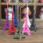 Pince Porte-Photo Tour Eiffel Miniature Support de Carte Cadeau Déco Maison, Livraison Couleur Aléatoire, Porte-Cartes Forme Tour Eiffel