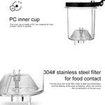 KAMJOVE Théière élégante à infusion de thé, théière de bureau pour fleurs, service à thé en verre résistant à la chaleur, K-200 400 ml, K-201 500 ml, K-202 750 ml, K-203 600 ml, K-204 600 ml, K-205 900 ml