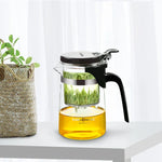 KAMJOVE Théière élégante à infusion de thé, théière de bureau pour fleurs, service à thé en verre résistant à la chaleur, K-200 400 ml, K-201 500 ml, K-202 750 ml, K-203 600 ml, K-204 600 ml, K-205 900 ml