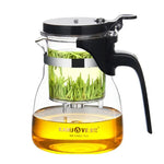 KAMJOVE Théière élégante à infusion de thé, théière de bureau pour fleurs, service à thé en verre résistant à la chaleur, K-200 400 ml, K-201 500 ml, K-202 750 ml, K-203 600 ml, K-204 600 ml, K-205 900 ml