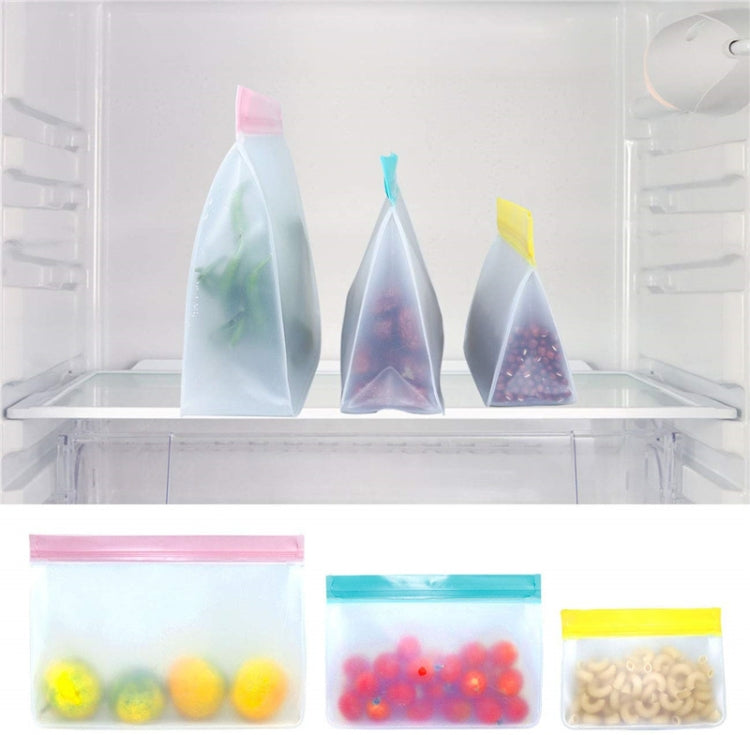 2 ensembles de sacs alimentaires PEVA, réutilisables, tridimensionnels, épaissis, pour la conservation au frais, livraison couleur aléatoire, sacs de conservation scellés.