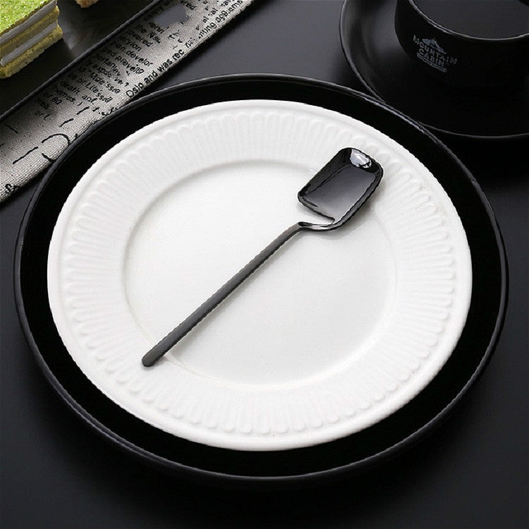 Couverts de table mélangeurs créatifs en acier inoxydable en forme de V à suspendre au mur, cuillère noire, fourchette noire, cuillère dorée, fourchette dorée, cuillère or rose, fourchette or rose