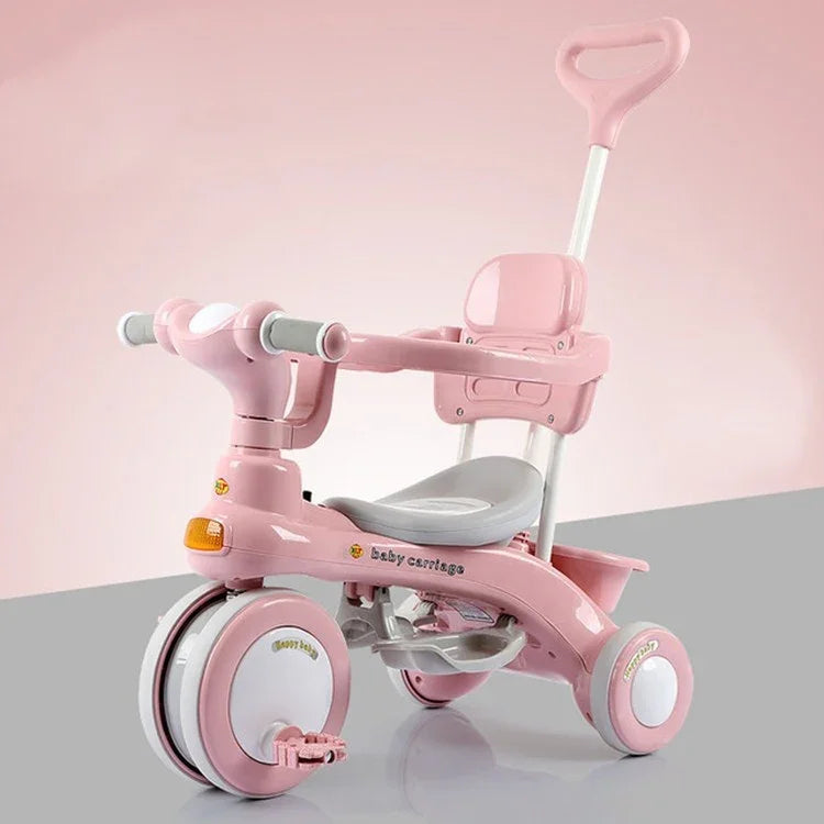 Tricycle Enfants Vélo Poussette Extérieur