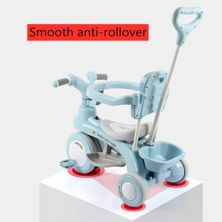 Tricycle Enfants Vélo Poussette Extérieur
