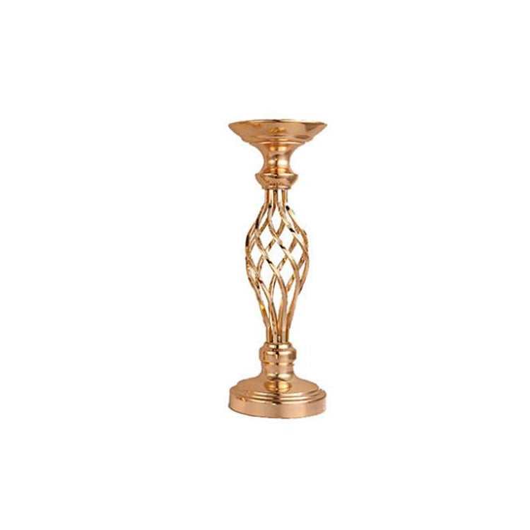 Décoration de bougeoir en fer forgé plaqué or pour fenêtre de mariage, 40 cm, 48 cm, 54 cm