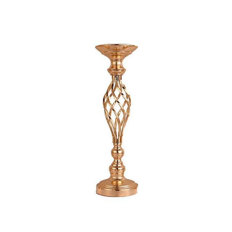 Décoration de bougeoir en fer forgé plaqué or pour fenêtre de mariage, 40 cm, 48 cm, 54 cm