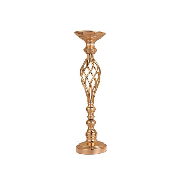 Décoration de bougeoir en fer forgé plaqué or pour fenêtre de mariage, 40 cm, 48 cm, 54 cm