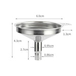 10 entonnoirs coniques en acier inoxydable pour cuisine, entonnoir à vin