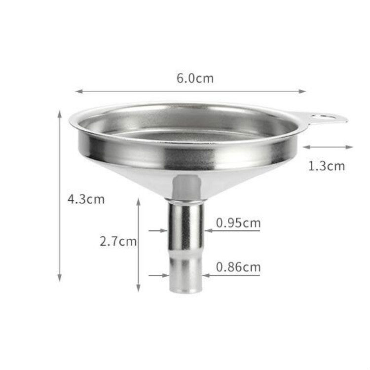 10 entonnoirs coniques en acier inoxydable pour cuisine, entonnoir à vin