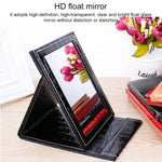 Miroir de Maquillage en Cuir en Forme de Carré Motif Alligator Portable, Noir L 18x25.5x1.6CM, Noir M15x20.5x1.6CM, Noir S 12x17.5x1.6CM, Marron L 18x25.5x1.6CM, Marron M15x20.5x1.6CM, Marron S 12x17.5x1.6CM, Rouge L 18x25.5x1.6CM, Rouge M15x20.5x1....
