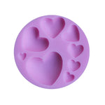 Moule en silicone pour pâtisserie DIY, motif cœur, pour fondant, lot de 2, forme cœur