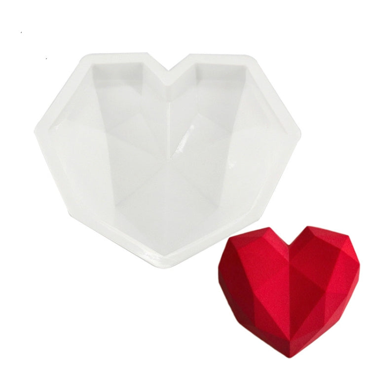 3 Moules en silicone en forme de cœur diamanté pour gâteau DIY, outils de cuisson pour génoise, moule à mousse Chiffon, Moule à dessert en forme de cœur diamanté