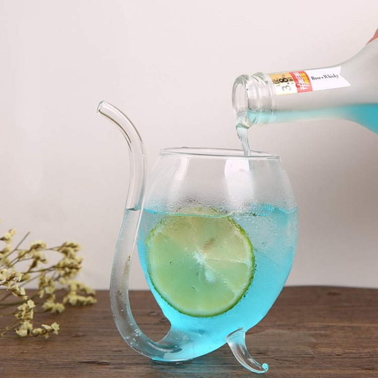 Tasse à lait en verre créatif de 300 ml avec paille, tasse à boisson froide, tasse à jus, verre à vin, tasse à jus de 300 ml