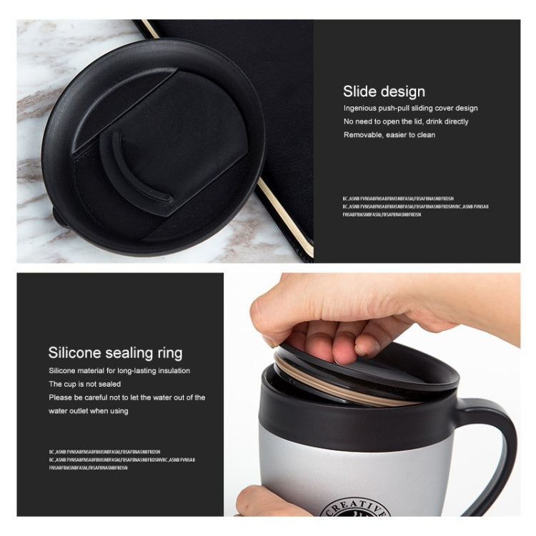 Tasse à café avec anse, Gobelets isothermes en acier inoxydable, Bouteille d'eau thermos sous vide, Tasse isotherme portable pour affaires