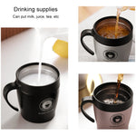 Tasse à café avec anse, Gobelets isothermes en acier inoxydable, Bouteille d'eau thermos sous vide, Tasse isotherme portable pour affaires
