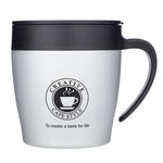 Tasse à café avec anse, Gobelets isothermes en acier inoxydable, Bouteille d'eau thermos sous vide, Tasse isotherme portable pour affaires