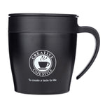 Tasse à café avec anse, Gobelets isothermes en acier inoxydable, Bouteille d'eau thermos sous vide, Tasse isotherme portable pour affaires